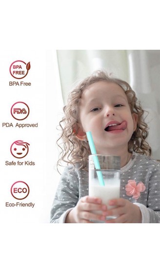 FORI Wiederverwendbare Silikon-Trinkhalme Premium-Trinkhalme lebensmittelecht BPA-frei Schnapp-Strohhalm leicht zu reinigen kompatibel mit heißem und kaltem Wasser - B0888DML1JA