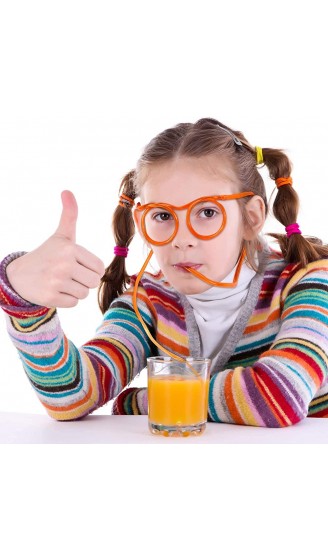 Strohhalme 8 Augenstrohhalme wiederverwendbare Strohhalme für Kinder und Erwachsene flexible mehrfarbige Strohhalme für Milch Saft Cocktails - B09GJNSCRV1