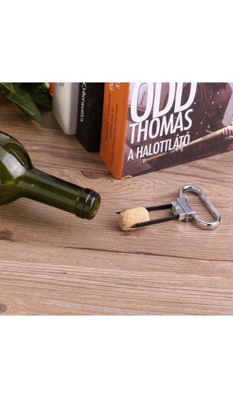 Weinöffner Creative Handheld Arbeitsersparnis Weinflasche Korkenzieher Zwei-Prong Kork Puller mit Deckel - B07DDH7LZWY