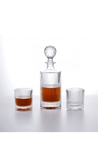 FRIENDLYSS Kristallglas Wein-Wein-Weinglas-Set Whisky-Flaschen Weinflasche Geschenkbox-Set Color : A Size : One size - B09Y82L7N5T