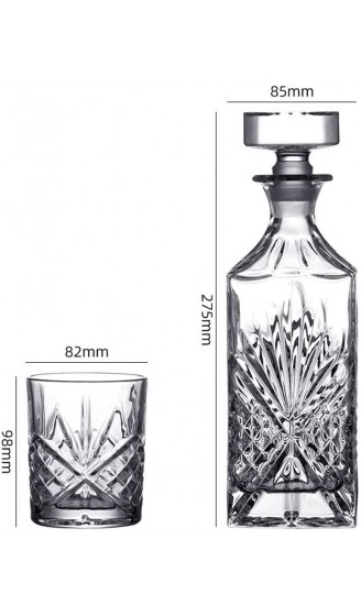 FRIENDLYSS Kristallglas Whisky Flasche Kreative Weinspender Ausländische Weinflasche Verdickte Wein Set Geistesglas Color : A Size : One size - B09Y83JY8N3