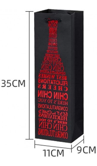 LOKIH 10 Stück Schwarzwein-Geschenktüte Für Weinflasche Whisky Spirituosen Wein Wiederverwendbare Tasche Einzelpackung Lippenmuster,Silber - B08JVBV2VRA
