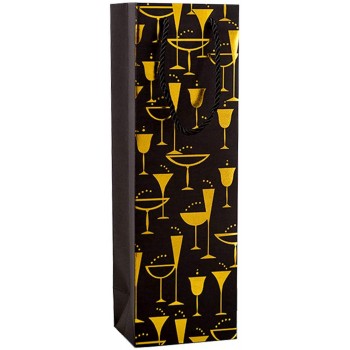 LOKIH 10Pcs Black Wine Geschenktüte Für Weinflasche Whisky Spirits Wine Reusable Bag Kann Als Geschenk Verwendet Werden,Gold - B08JV9BHM1Q