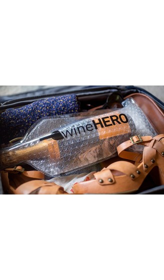 WineHero wiederverwendbarer Flaschenschutz 17.8 x 8.5 x 1.5 inches durchsichtig - B06Y2LQX6FK