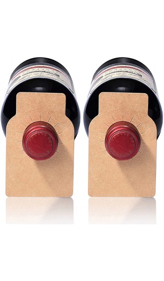 ZeFison Weinflaschenetiketten Papier Flaschenetiketten Hängeetiketten Weinkelleretiketten für Weinregal-Marker 200 Stück - B098WB6TQJL