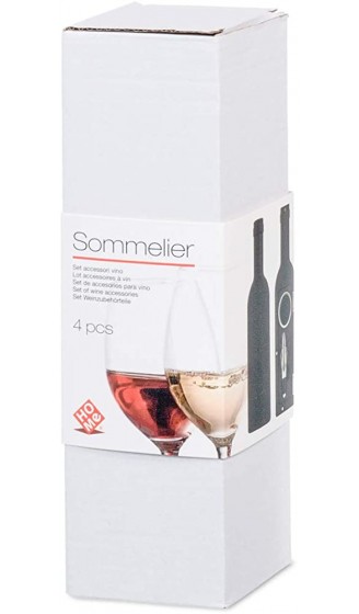 Home Sommelier Schatulle in Flaschenform mit 3 Zubehörteilen Schwarz - B07JY4B9T93