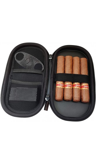 Elt EL TORCEDOR Reisehumidor Kompaktes und hochwertiges Zigarrenetui Idealer Reisebegleiter für Zigarren Zigarrenschneider und Feuerzeug Carbon - B08BS5YLZZA