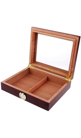 LZQBD ZENGQIANGJING Cedar Humidor Holz gesäumte Zigarrenbox mit Luftbefeuchter Hygrometer Dekorative Box Farbe: b Color : A - B09WMY63CN3