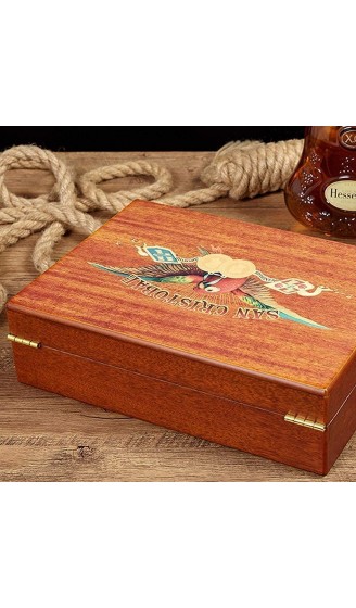 LZQBD ZENGQIANGJING Doppelschichtige Zigarrenbox tragbare Kieferzigar große Kapazität tragbare Reisen Dekorative Box Farbe: Holzfarbe Größe: 29cm * 21cm * 8.5cm - B09WMGCRBBR
