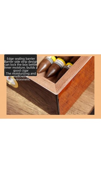LZQBD ZENGQIANGJING Humidors Zigarre Tragbare Zigarre Aufbewahrungsbox Luftbefeuchter Zigarrenschachtel Zigarre Zigarette Tragbare dekorative Kiste Farbe: rot Größe: 22 cm * 22 cm * 11,2 cm - B09WMFX64FE
