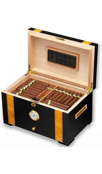 LZQBD ZENGQIANGJING Zedernholz Zigarre Humidor Tragbare Reise Große Lagerung Zigarrenbox Home Tabacco Zubehör Luftbefeuchter Hygrometer Dekorative Box - B09WMFZCKD3