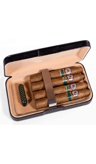 LZQBD ZENGQIANGJING Zigarettenschachtel Zigarre Feuchtigkeitsspendende Box Ledertasche Tragbare kubanische Zigarrenbox um Zigarre dekorative Box zu senden - B09WMFQGYCA