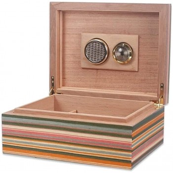 LZQBD ZENGQIANGJING Zigarren-Humidor mit Luftbefeuchter Hygrometer-Zigarren-Box-Set dekorative Box - B09WMG7D2LO