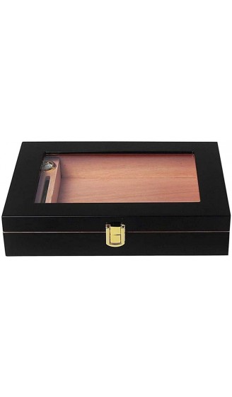 LZQBD ZENGQIANGJING Zigarrenbox Zedernholz-Anzeigen-Fenster-Zigarre-Humidor-Mini-tragbares Klavier mit Anzeigekasten Zigarren-Humidor-dekorative Box - B09WMFQDBXH