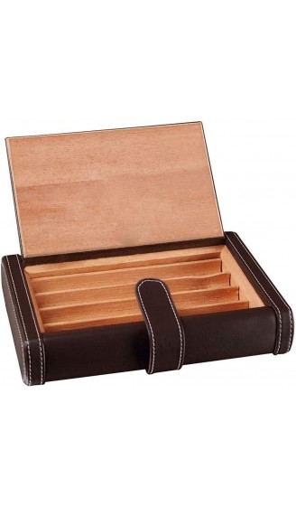 ZENGQIANGJING Die Zigarrenbox kann 4 Zigarren halten. Tragbares Reise Leder Geeignet for Zigarre-Liebhaber Männer Farbe: Braun Dekorative Box Farbe: braun Color : Brown - B09WMFSVMHQ