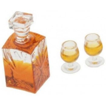 Froiny 1set Whiskywein Flasche Bar Modell 1:12 Maßstab Dollhouse Miniaturzubehör Home Büro Schreibtisch Dekor - B09LR5C7BQM