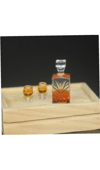 Ruluti 1pc Mini Bottle Puppenstuben Zubehör Fairy Garten Zubehör Whiskyflasche Modell - B09BR3FN4D1