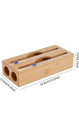 J- Kunststoffwickelspender – Holzfolienspender mit Gleitschneider nachfüllbarer Wickelspender kreative Küchenwerkzeuge - B09SP5RHWX6