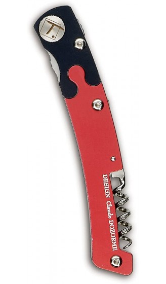 Claude Dozorme 1.90.129.22 Messer Griff aus rostfreiem Stahl schwarz rot - B00962UNU0A
