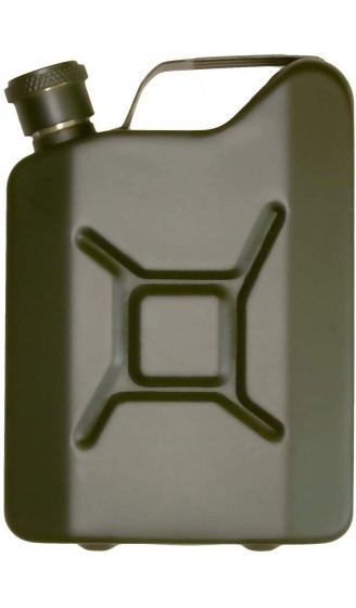 Outdoor Saxx® Edelstahl Flachmann Sprit Benzin-Kanister Optik Taschen-Flasche Trink-Flasche Schnaps-Flasche Tolle Geschenk-Idee in Geschenk-Box 150 ml Oliv-grün - B07H31MR38N