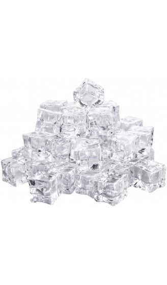 BESPORTBLE 50 Stück Gefälschte Eiswürfel Acryl Eiswürfel Künstliche Quadratische Form Vasenfüller Kristallwürfel Eiswürfel für Fotografie Dekoration Küche Dekoration - B08KZX1NTYK