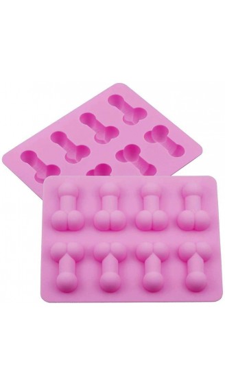 BOVER BEAUTY 1PC Kreative reizvollen Silikon-Form-Fondant-Form-Multi Usage 8 Cavities Penis geformte Form für Ice Cube Praline Jello Mold - B08H8DCHT1B