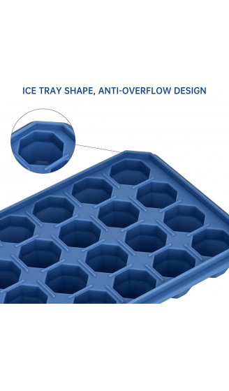 Eiswürfelform silikon mit Deckel Queta 2er Pack 24-Fach Eiswuerfel Form Eiswürfelformen für Babynahrung Getränk Stapelbar Eiswürfelbehälter BPA Frei - B08XBC57PCI