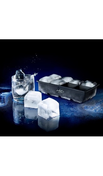 infactory XXL-Eiswürfelform für 8 Eiswürfel 5x5 cm 1 Liter Wasser - B00KILPT0CS