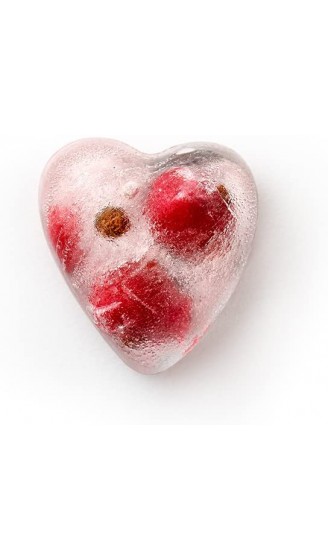 Lékué Eiswürfelbereiter Gummi natürlich rot einzeln Herz 22 x 11.4 x 2.6 cm - B01D1LSFZQ2