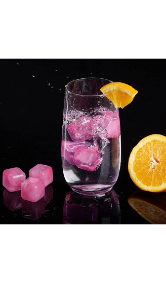 Relaxdays Eiswürfel wiederverwendbar 100 Stück Dauereiswürfel Kunststoff künstliche Partyeiswürfel für Getränke pink - B092QZDWC1X