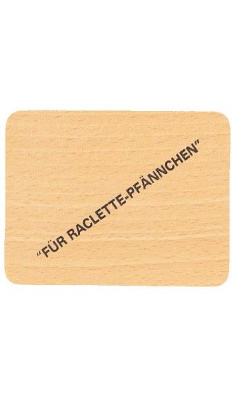8X HOFMEISTER® Untersetzer für Raclette-Pfännchen aus Holz 10 cm schont Raclette-Pfännchen & Tische vor Öl & Kratzern hitzebeständiges Raclette Brett EU Produktion heimische Buche - B0037T9UBGV