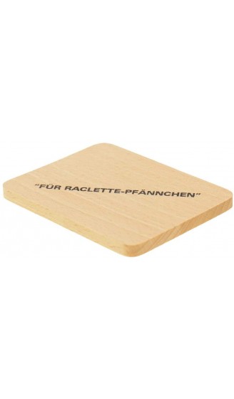 8X HOFMEISTER® Untersetzer für Raclette-Pfännchen aus Holz 10 cm schont Raclette-Pfännchen & Tische vor Öl & Kratzern hitzebeständiges Raclette Brett EU Produktion heimische Buche - B0037T9UBGR