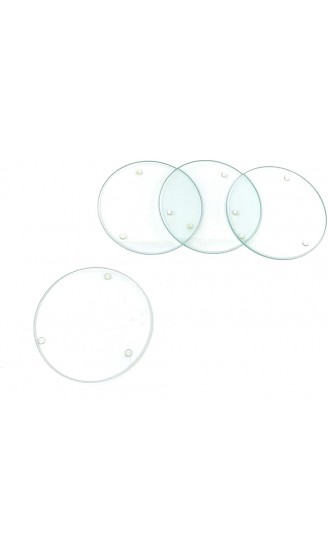 Glorex Glasuntersetzer Glas Mehrfarbig 10.3 x 10.3 x 2.3 cm 4 - B008MX04XKH