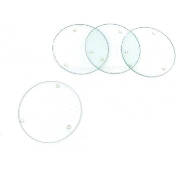 Glorex Glasuntersetzer Glas Mehrfarbig 10.3 x 10.3 x 2.3 cm 4 - B008MX04XKH