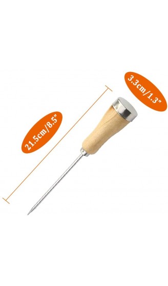 3 Stück Eispickel Edelstahl Eispickel mit Holzgriff 21,6 cm Werkzeug für Küche Bar Restaurant - B08M8Z8G87K
