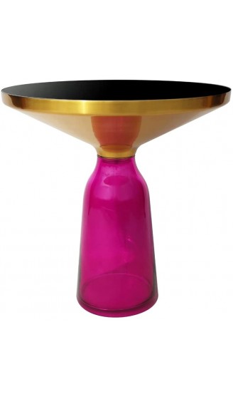 ArteHome Bottle Table Couchtisch Glasbein 50 53cm Purple - B09T75JRRQM