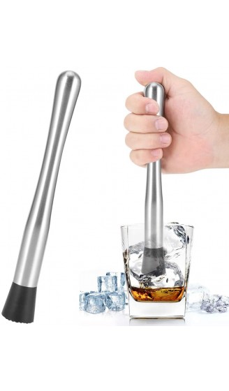 Ice Crushing Rod 25cm Edelstahl Ice Crushing Rod Cocktail Wine Muddler Mixing Tool für Home Bar Use - B098X5B6VQM