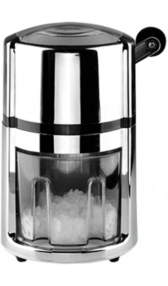 KIKIRon Manuelle Eismaschine Ice Crusher Hand Crank Manuelle Eisbrecher rasierte runde Form Eismaschine für Home Commercial Robuster manueller Eisrasierer Farbe : Silver Size : 25X15CM - B0952TNJL6R
