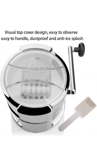 STRAW Ice Shaver Handkurbelbetriebener Eisbrecher mit Edelstahlklingen for schnelles Zerkleinern BPA-frei - B0979L5LGZW