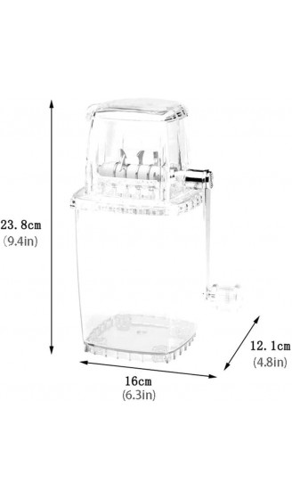 STRAW Portable Maker Frozen Drink-Maschine und Eiszerkleinerungsmaschinemaschine for rasierte EIS-Leckereien oder Slushy Desserts durch Klassische Küche - B0979JS8S5Z