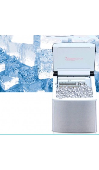 STRAW Tragbare elektrische Klar-EIS-Hersteller-Maschine Edelstahl Aufsatz- Eisherstellungsmaschine Echt Klar Eiswürfel Actual EIS kristallklares EIS - B0979JJPZBG