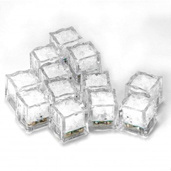 Gearmax® Wassertauch Dekorative LED Ice Cubes Quick Flashing LED Eiswürfel Schnelle Blinkenden Dekorative Multicolor Würfel Set von 12 - B01E3LYBKQB