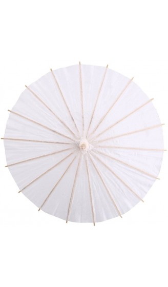 Papier Regenschirm Haofy Handgemachter Sonnenschirm aus Ölpapier Reines Weiß Klassische Chinesischer Stil für DIY Malerei Hand Gezeichnete Party Dekoration Fotografie 60cm - B07F7KGCSC7