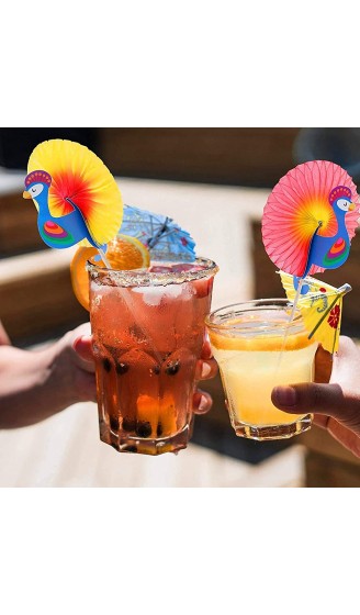 WENTS 100PCS Paper Umbrella Cocktail Cocktail Beach Party Paper Umbrella Cocktail Umbrellas Cocktail Umbrellas Decoration for Cocktail Drinks Fruit Label Wine for Beach Party Assorted Colors - B08FXCG2MJ5