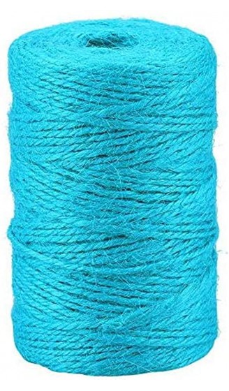 xyl Sky Blue Twine Jute Twine String Farbverpackung String Geschenkfaden für DIY-Kunsthandwerk Verpackung Gartenanwendungen - B092CPWSJXD