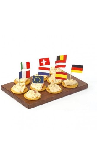 50 Deko-Picker 8 cm Nationen Flaggenpicker Fahnenpicker sortiert: Deutschland Frankreich Niederlande Italien Österreich Belgien Spanien Schweiz Europa - B00942BC6QR