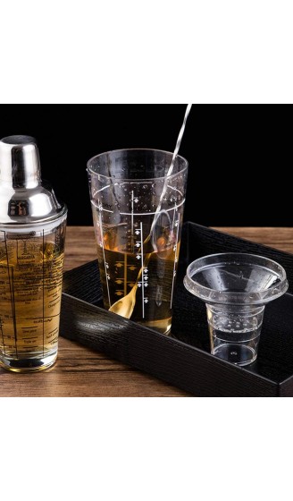Alvinlite Cocktail-Shaker Kunststoff-Getränkemixer Barkeeper Barzubehör Tee-Shaker-Becher mit durchsichtiger Skala - B097N4M4Z6L