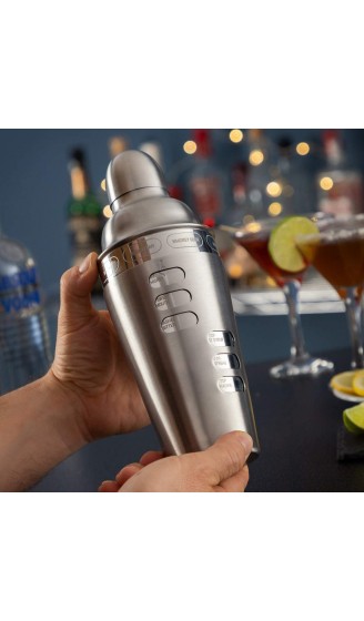 InnovaGoods Maxer IG815332 Cocktail-Shaker mit Rezepten für Cocktails Edelstahl - B081HQ74Q6D