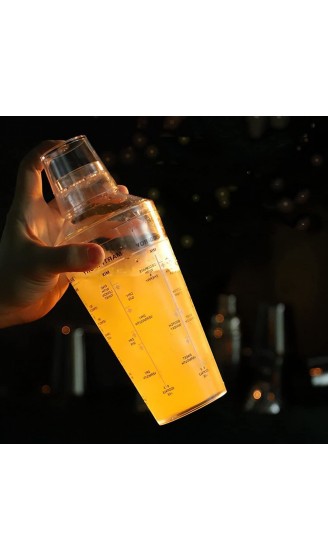 Nephit Cocktail Trinken Shaker Aus Kunststoff mit Rezepten Becher Als Messung Jigger Perfekt für Draussen und Reise Barwagen ZubehhR - B09C1XP7CC5