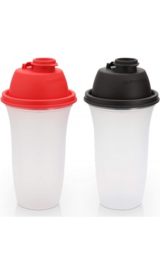 Signoraware Shaker-Flaschen aus Kunststoff 500 ml für Mahlzeiten Ersatz-Shakes & Smoothies Getränke zum Mischen von Salat Dressing & Saucen Margarita mehr 2 Stück - B08L9QB588C